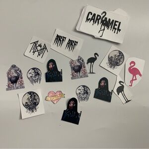Handmade sticker lot